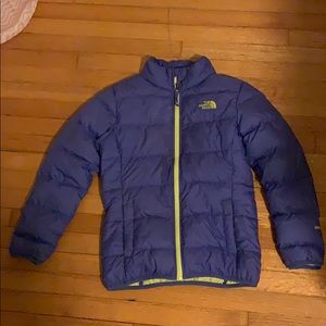Purple North Face jacket